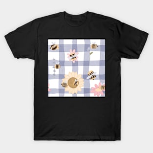 Hand drawn Bee pattern T-Shirt